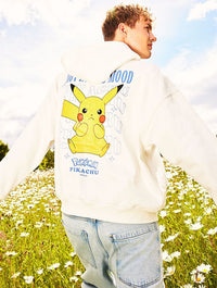 Pokémon Men's #025 Pikachu Hoodie In White Hoodies & Sweatshirts Skinnydip London