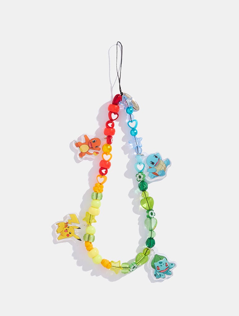 Pokémon Rainbow Beaded Phone Strap Phone Grips Skinnydip London