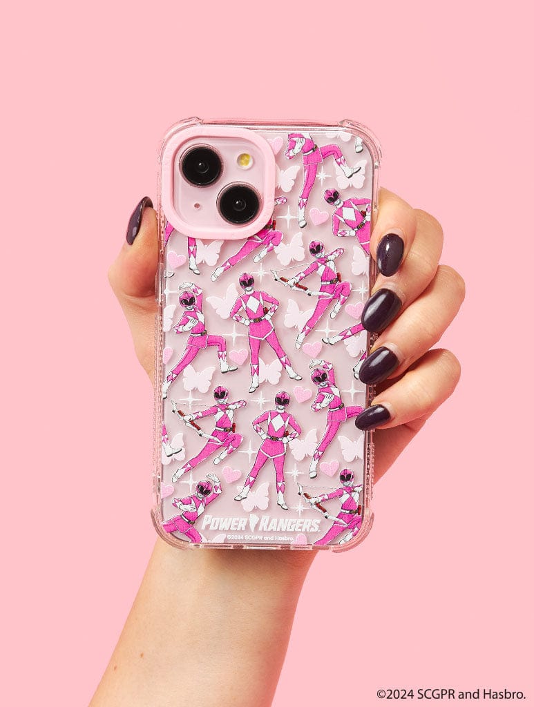 Power Rangers Pink Power Ranger Shock iPhone Case Phone Cases Skinnydip London