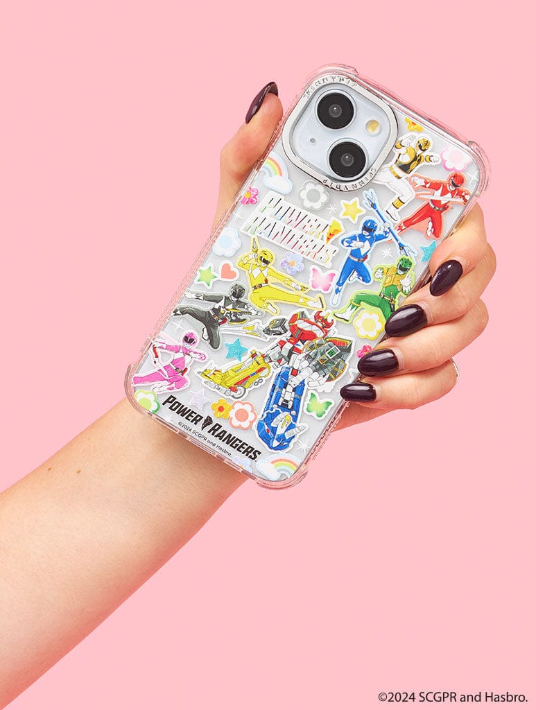 Power Rangers Rainbow Sticker Shock iPhone Case Phone Cases Skinnydip London