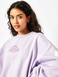 Powerpuff Girls Lilac Sweatshirt Hoodies & Sweatshirts Skinnydip London