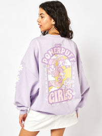 Powerpuff Girls Lilac Sweatshirt Hoodies & Sweatshirts Skinnydip London