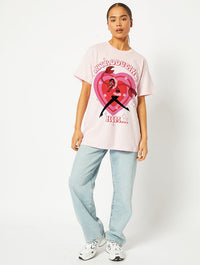 PowerPuff Girls x Skinnydip Him T-Shirt in Pink Tops & T-Shirts Skinnydip London