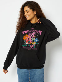 PowerPuff Girls x Skinnydip Retro Print Hoodie in Black Hoodies & Sweatshirts Skinnydip London