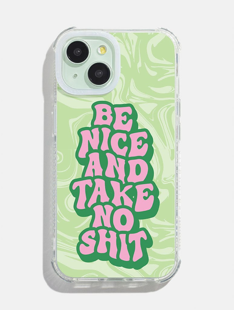 Printed Weird x Skinnydip Be Nice Shock iPhone Case Phone Cases Skinnydip London