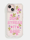 Printed Weird x Skinnydip Don't Stress It Babe Shock iPhone Case Phone Cases Skinnydip London