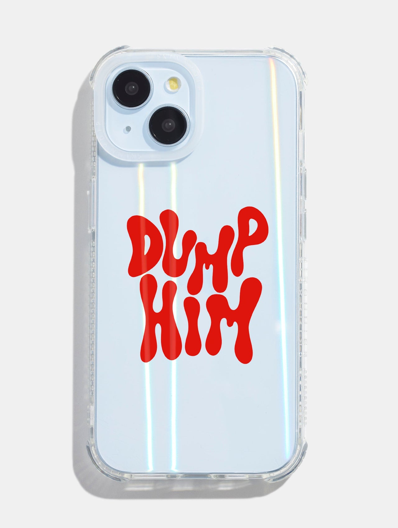 Prints by GG x Skinnydip Dump Him Holo Shock iPhone Case Phone Cases Skinnydip London