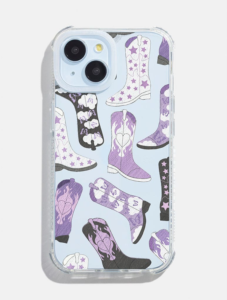 Purple Cowboy Shock iPhone Case Phone Cases Skinnydip London