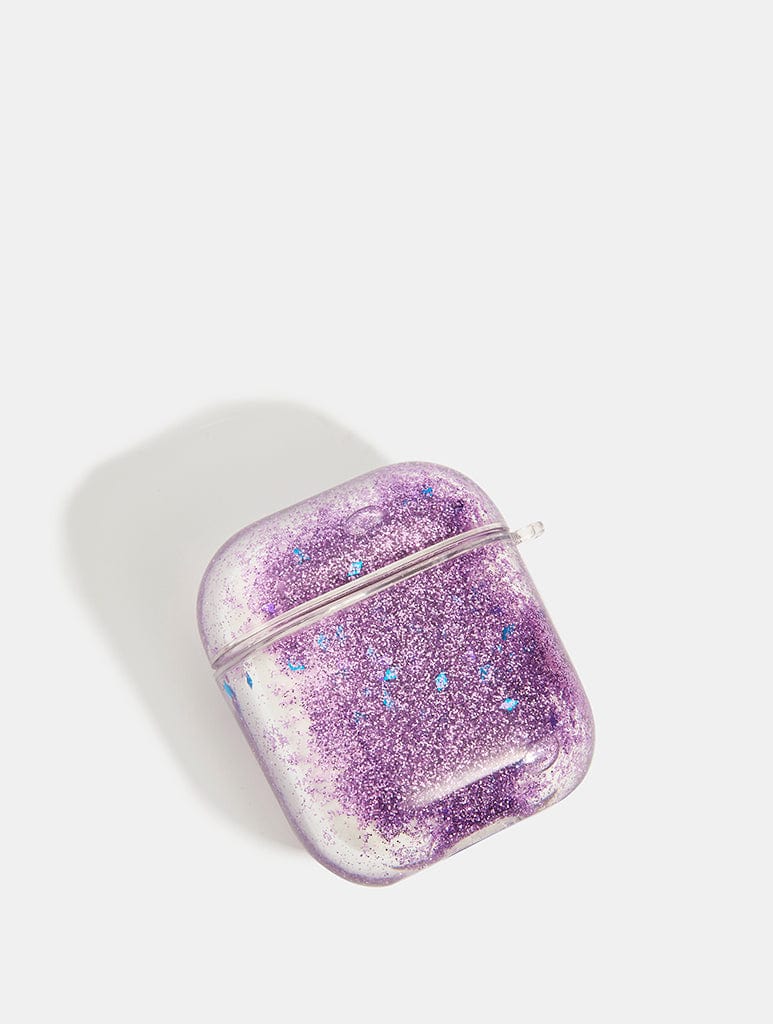 Purple Glitter AirPods Case AirPods Cases Skinnydip London