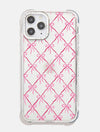 Quilted Bow Pink & Red Shock iPhone Case Phone Cases Skinnydip London