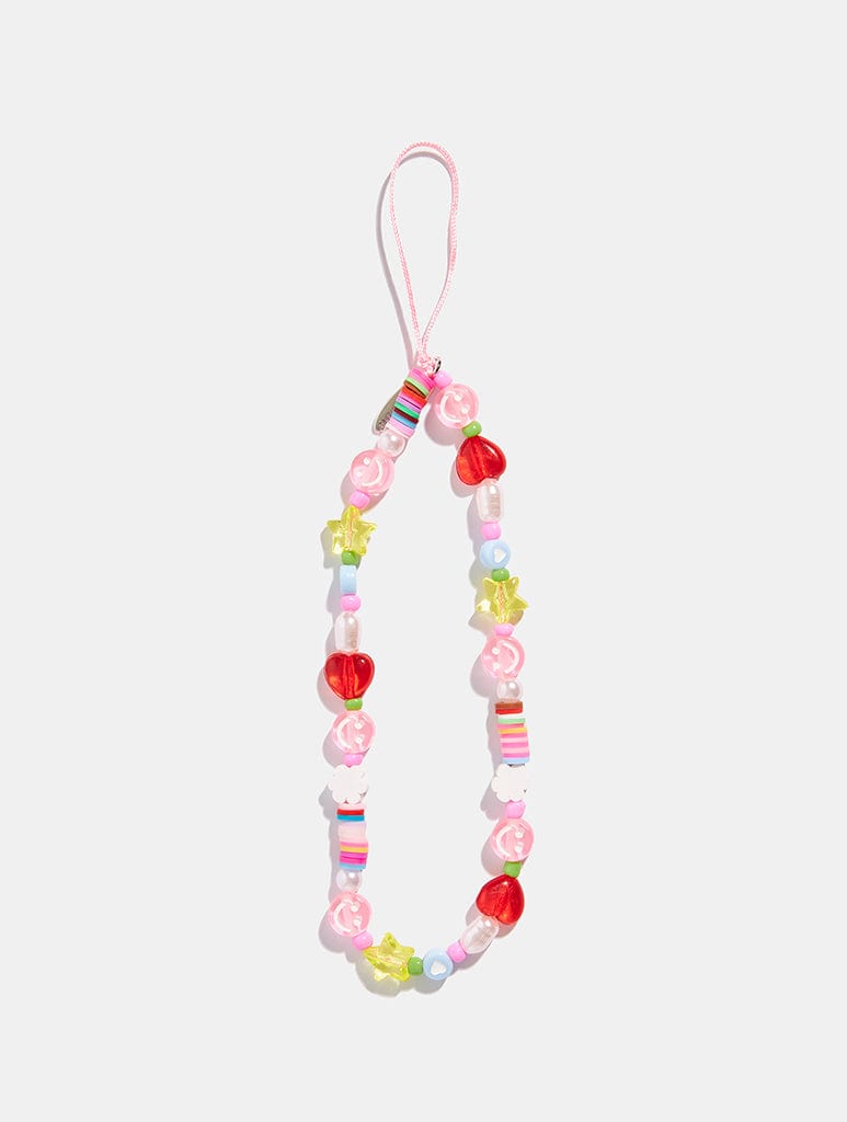 Rainbow Cloud Beaded Phone Strap Phone Grips Skinnydip London