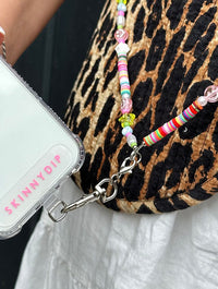 Rainbow Cloud Cross Body Beaded Phone Strap Phone Grips Skinnydip London