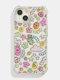 Rainbow Doodle Shock iPhone Case Phone Cases Skinnydip London