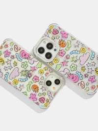 Rainbow Doodle Shock iPhone Case Phone Cases Skinnydip London