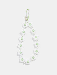 Sage Flower Beaded Strap Phone Grips Skinnydip London