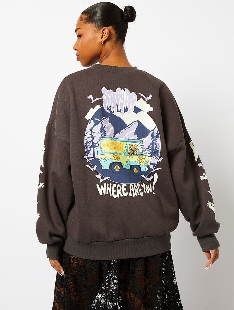 Scooby Doo Where Are You Sweatshirt in Acid Wash Hoodies & Sweatshirts Skinnydip London