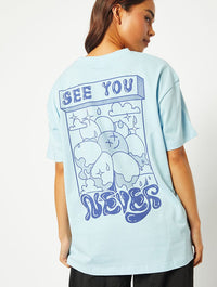 See You Never Graphic Oversized T-Shirt (JCP) T-Shirts Skinnydip London