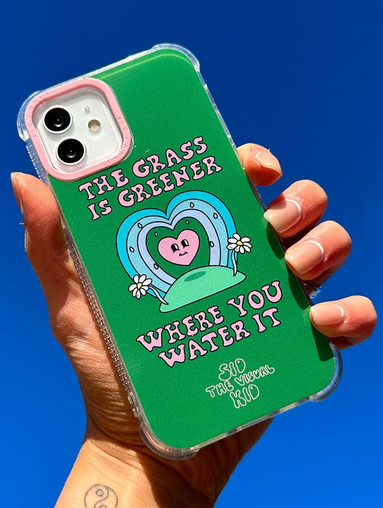 Sid the Visual Kid x Skinnydip Greener Grass Shock iPhone Case Phone Cases Skinnydip London