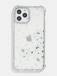 Silver Ditsy Moon Shock iPhone Case Phone Cases Skinnydip London