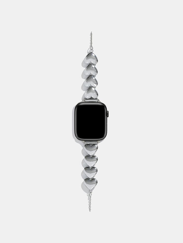 Silver Heart Chain Apple Watch Strap Watch Straps Skinnydip London