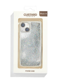 Silver Liquid Glitter Case Phone Cases Custard London