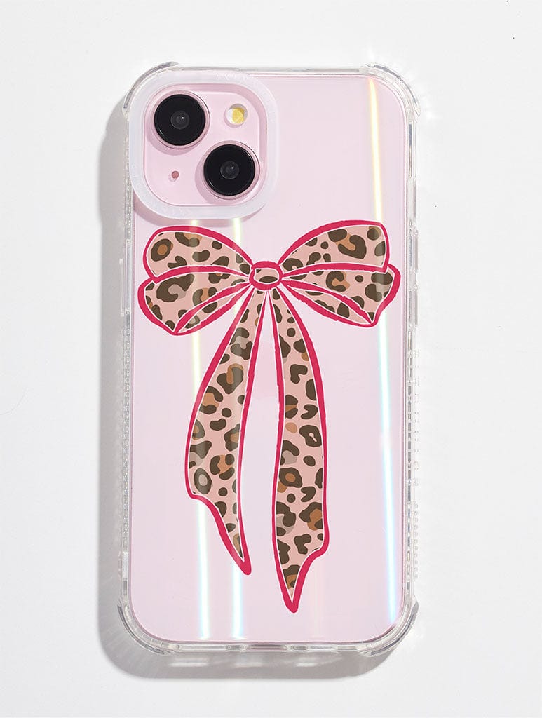 Single Leopard Bow Shock iPhone Case Phone Cases Skinnydip London