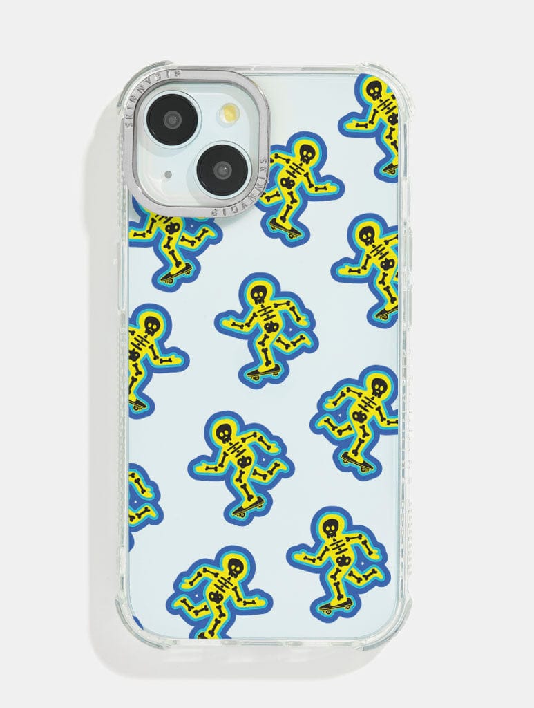 Skateboarding Skeleton Shock iPhone Case Phone Cases Skinnydip London