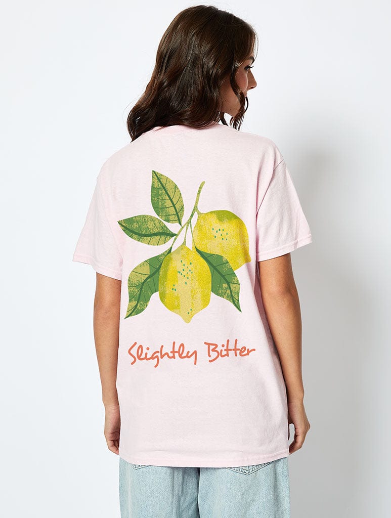 Slightly Bitter T-Shirt in Pink Tops & T-Shirts Skinnydip London