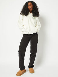 Sounds Like A You Problem Oversized Hoodie in Ecru Hoodies & Sweatshirts Skinnydip London