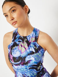 Space Print Bungy Mini Dress Dresses Skinnydip London