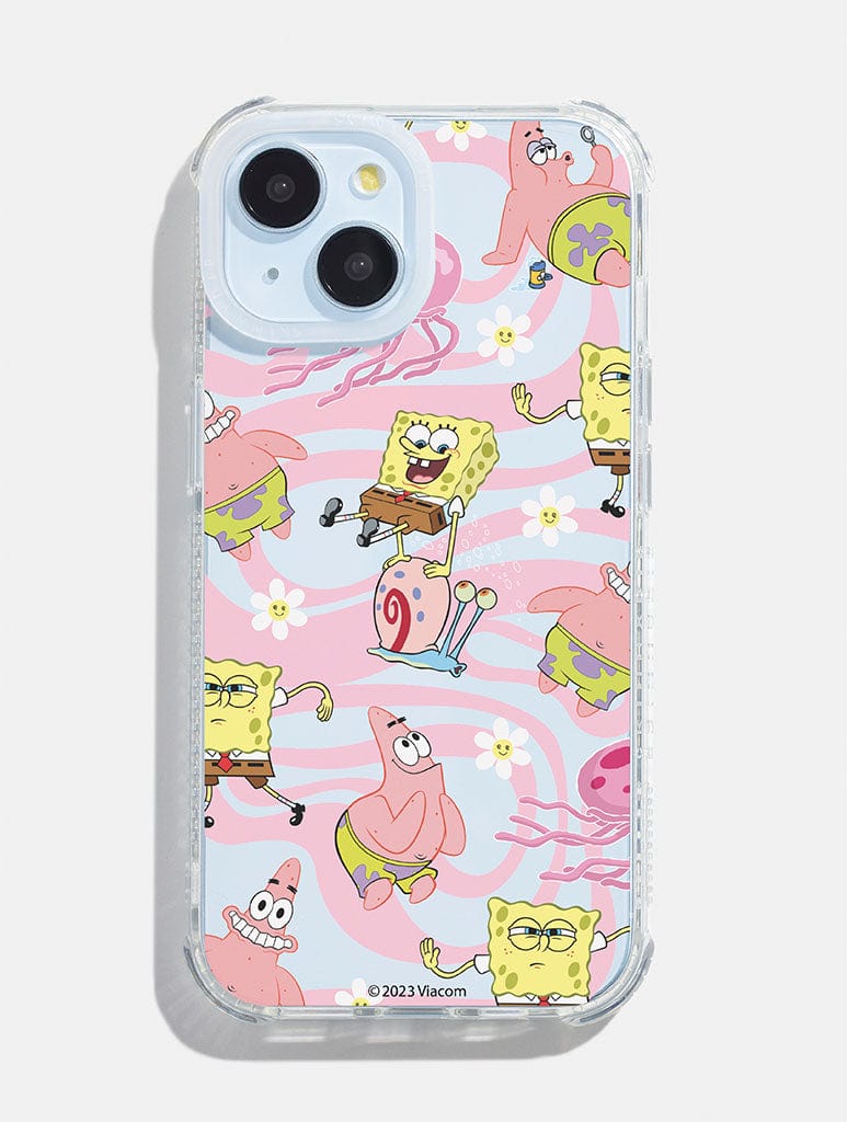 SpongeBob x Skinnydip Swirl Shock iPhone Case Phone Cases Skinnydip London