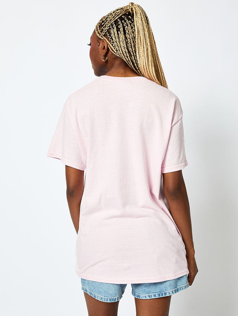 Spooky Text T-Shirt In Pink Tops & T-Shirts Skinnydip London