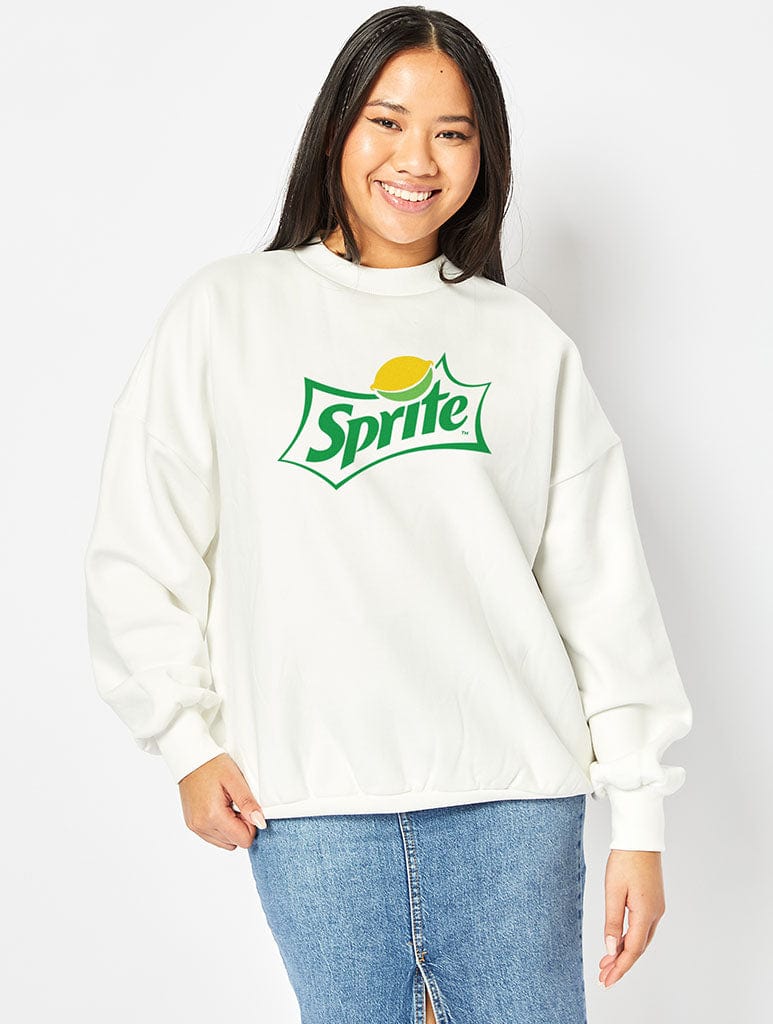 Sprite Sweatshirt In Ecru Hoodies & Sweatshirts Skinnydip London