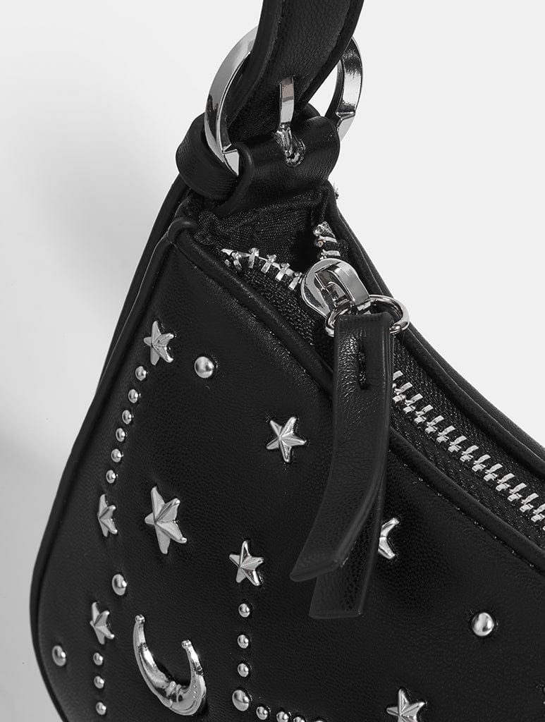 Starry Night Sky Shoulder Bag in Black Bags Skinnydip London