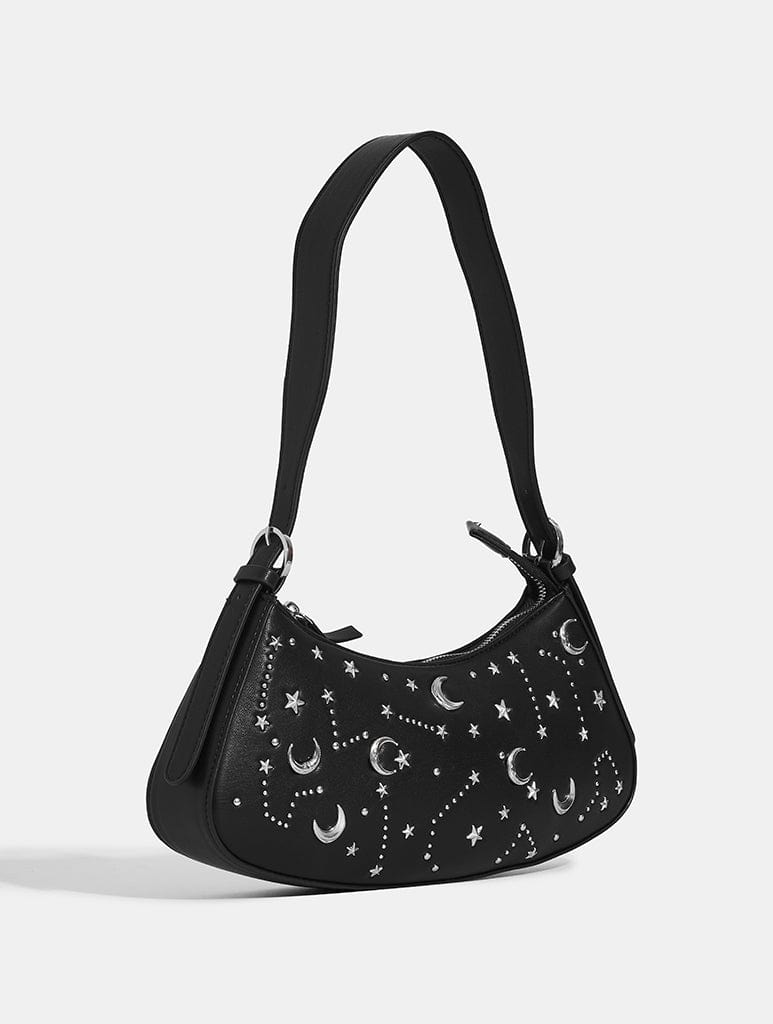 Starry Night Sky Shoulder Bag in Black Bags Skinnydip London