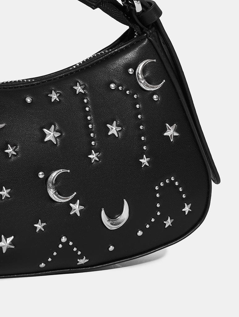 Starry Night Sky Shoulder Bag in Black Bags Skinnydip London