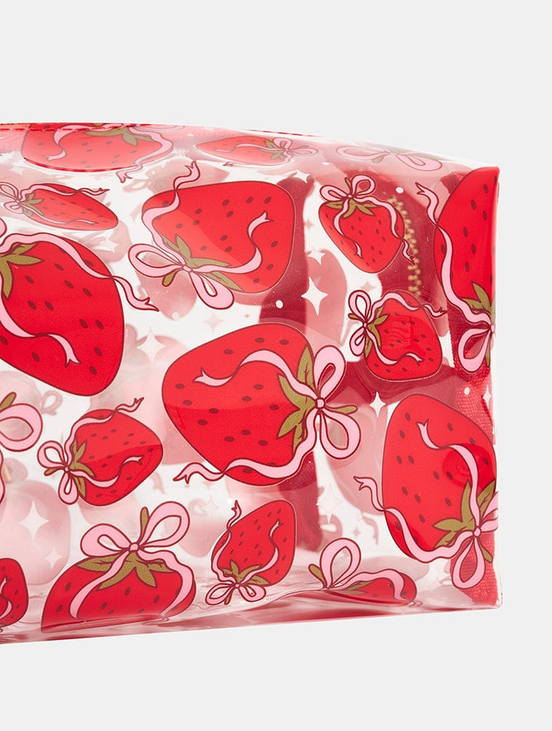 Strawberry Bow Make Up Bag Makeup Bags & Washbags Skinnydip London