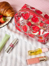 Strawberry Bow Make Up Bag Makeup Bags & Washbags Skinnydip London