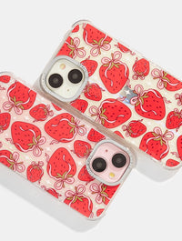 Strawberry Bow Shock iPhone Case Phone Cases Skinnydip London