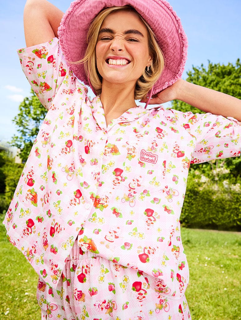 Strawberry Shortcake Shirt in Pink Tops & T-Shirts Skinnydip London