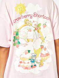 Strawberry Shortcake T-Shirt in Pink Tops & T-Shirts Skinnydip London