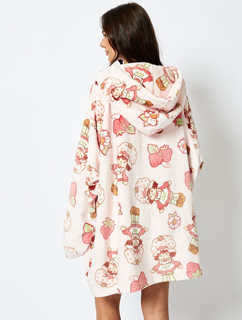 Strawberry Shortcake x Skinnydip Blanket Hoodie in Pink Lingerie & Nightwear Skinnydip London