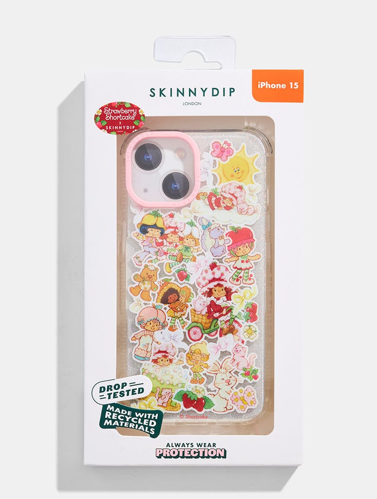 Strawberry Shortcake x Skinnydip Coquette Sticker Case Phone Cases Skinnydip London