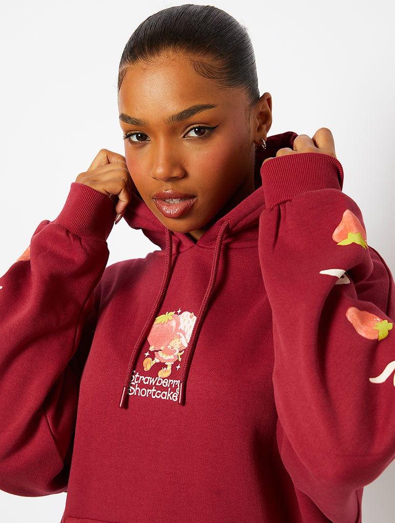 Strawberry Shortcake x Skinnydip Hoodie in Pink Hoodies & Sweatshirts Skinnydip London