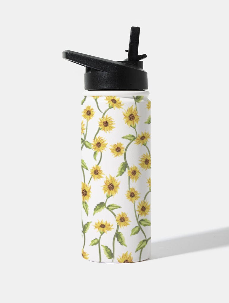 Sunflower Vine 18oz Stainless Steel Water bottle Water Bottles Skinnydip London