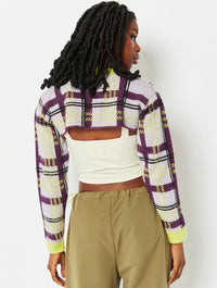 Super Cropped Check Knit Jumpers & Cardigans Skinnydip London