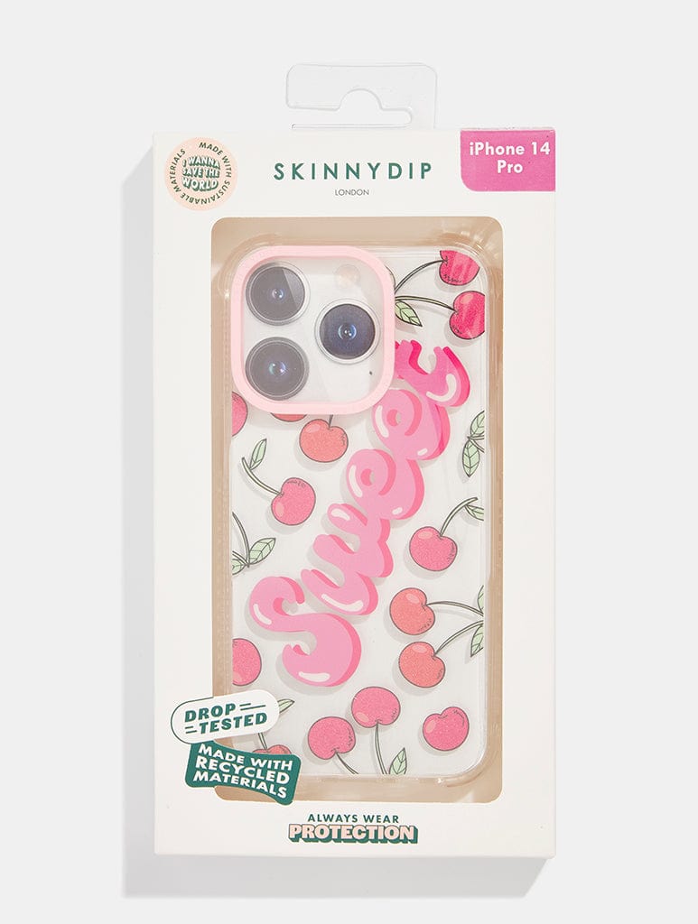 Sweet Cherry Shock iPhone Case Phone Cases Skinnydip London