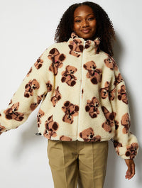 Teddy Bear Borg Fleece Jacket Coats & Jackets Skinnydip London