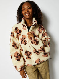 Teddy Bear Borg Fleece Jacket Coats & Jackets Skinnydip London