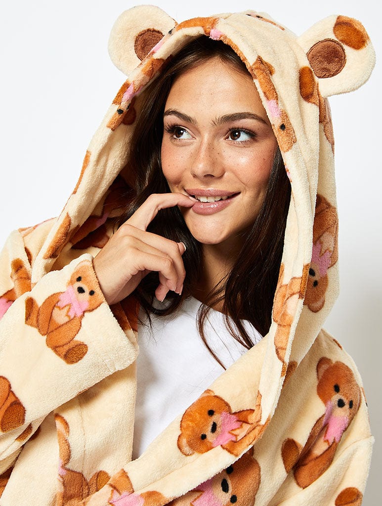 Teddy Bear Bow Dressing Gown Lingerie & Nightwear Skinnydip London